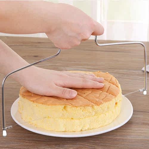 1PC Stainless Steel Adjustable Wire Cake Cutter Slicer Level