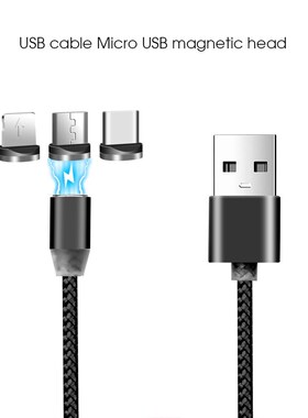 KEBIDU 1M Micro USB Magnetic Charge Cable Type C For iPhone
