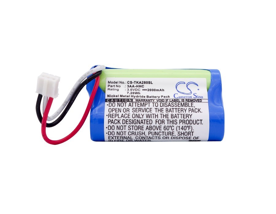 2000mAh Battery 3AA-HHC for TDK Life on Record A28, Life on
