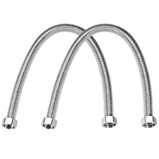 Water Line Stainless Fem Steel Long Corrugated 23.6inch