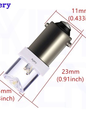 6V 6.3V DC 100PCS 6V Led Bulb BA9S 1 Led 1 D T4W T11 LED Bul