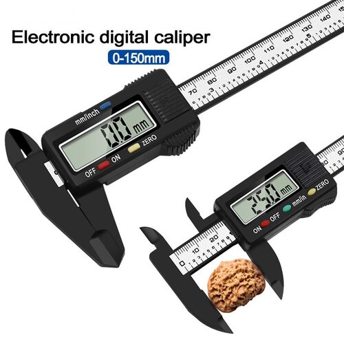 New 0-150mm Digital Vernier Caliper 6 Inch Card Ruler LCD El