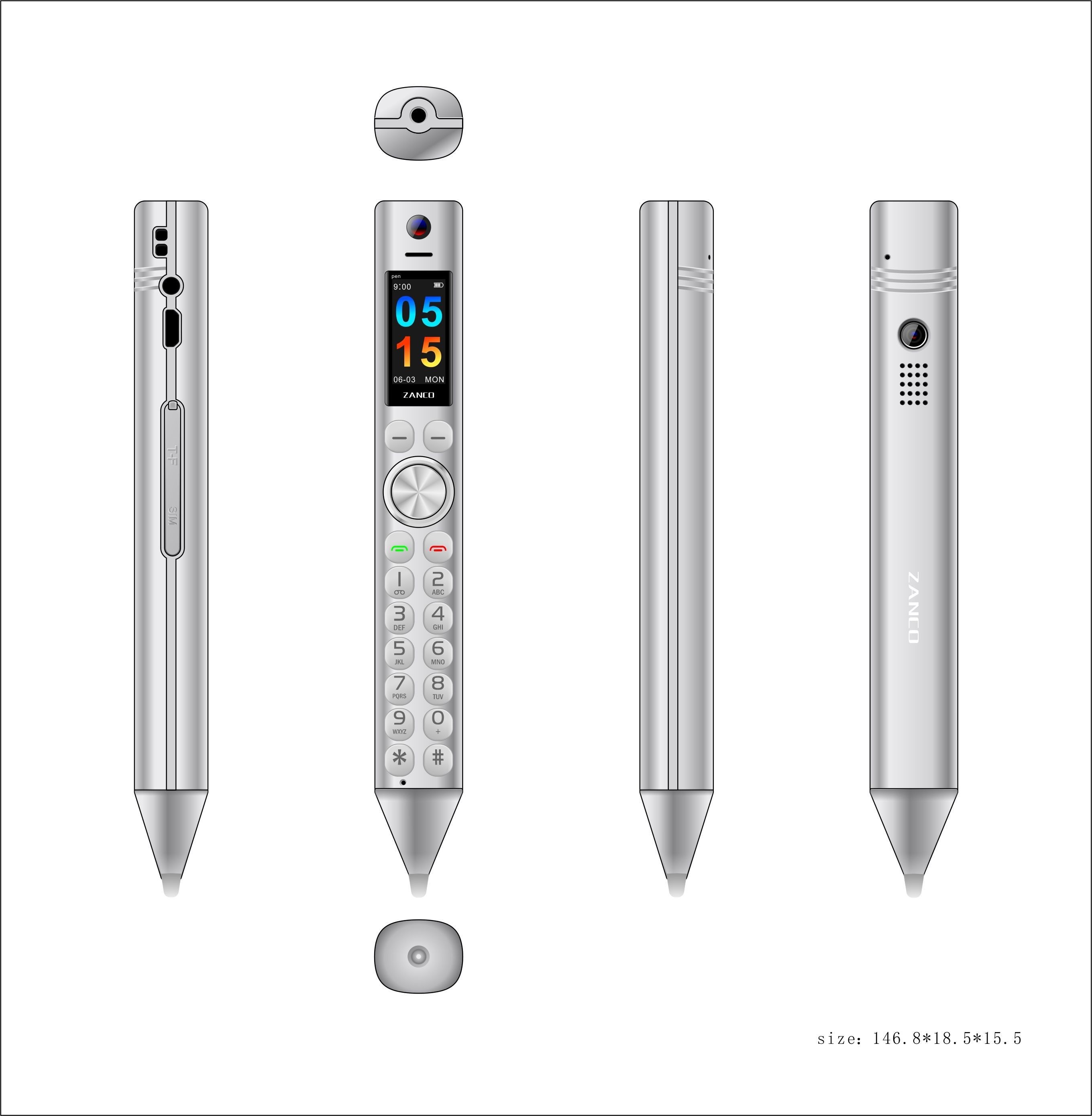 smart pen world thinnest mobile phone -special offer easy to