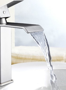 Bathroom Hotel Shopping Mall Waterfall Faucet Vanity Vessel