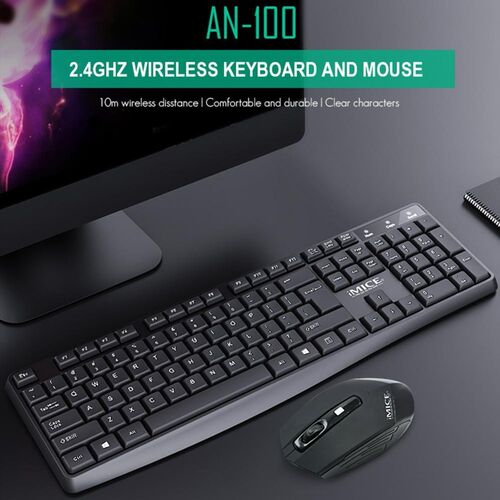 IMICE AN-100 2.4GHz Wireless Mouse Keyboard Combos 104 Keys