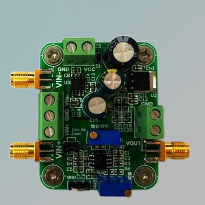 Millivolt / microvolt voltage amplifier low noise of AD620 m