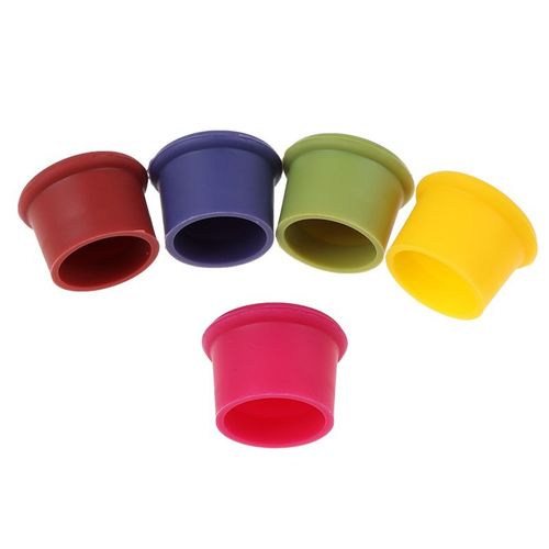 5Pc Silicone Wine Bottle Stopper Bar Preservation Champagne
