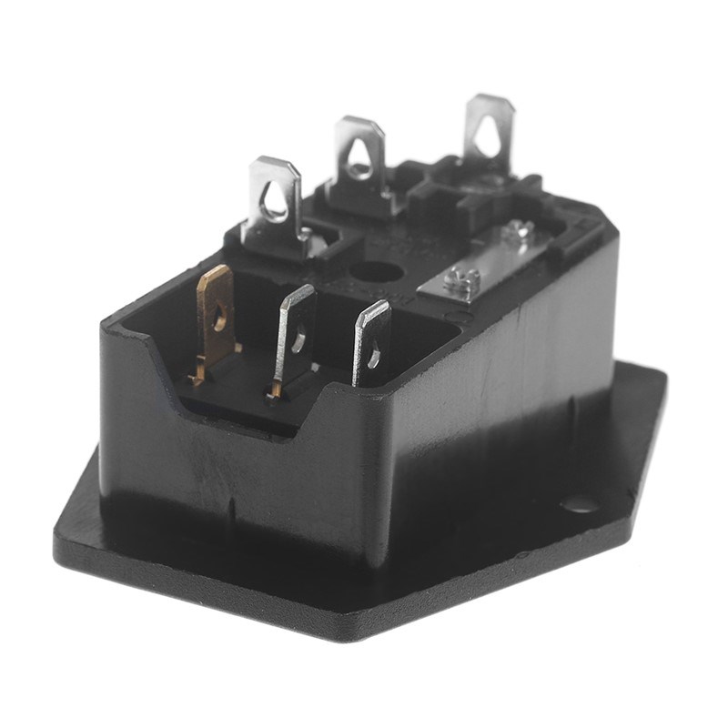 1PC 10A 250V 3 Pin IEC320 C14 AC Inlet Male Plug Power Socke