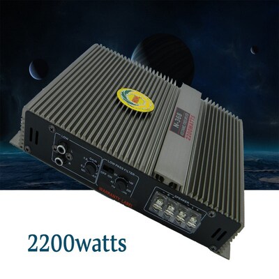 2 Channel Car Audio Amplifier High Power 2200W Push Bass Am