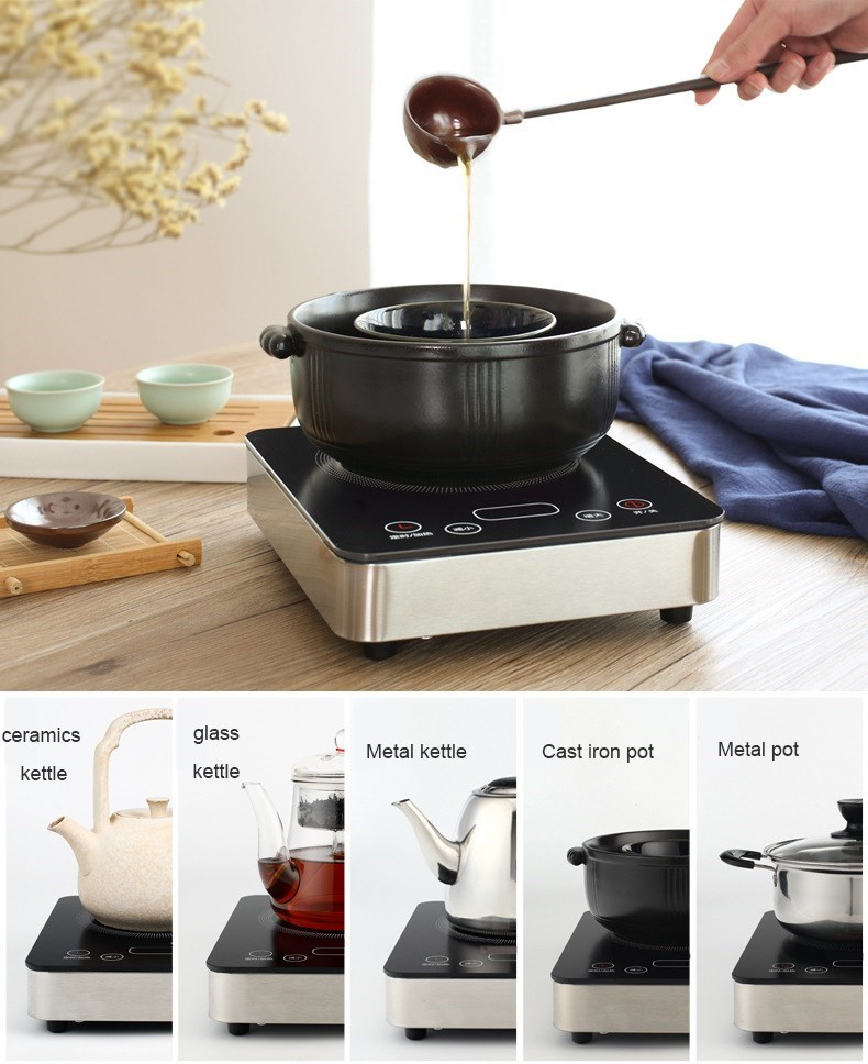 DMWD Mini Electric Ceramic Stove Induction Cooker Hotpot Pl