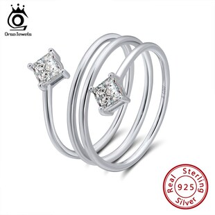 ORSA JEWELS Authentic 925 Sterling Silver Female Rings Uniq