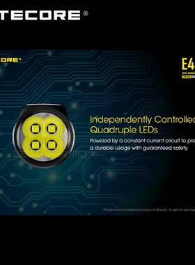 Next Generation  E4K 4400 Lumens 4 x CREE XP-L2 V6 LEDs 2170