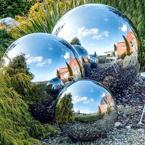 Colorful Stainless Steel Gazing Ball Seamless Gazing Globe M