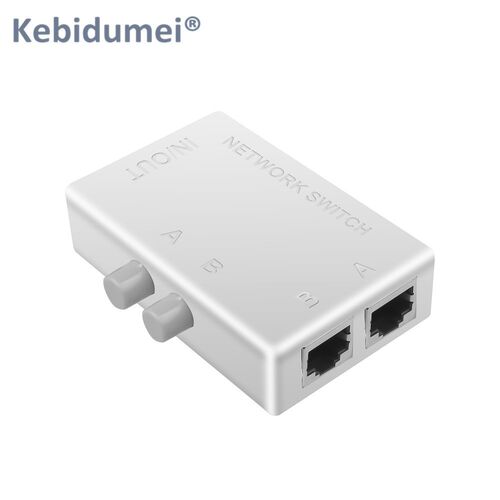 2 Ports RJ45 LAN CAT6 Network Switch Selector Internal Exter