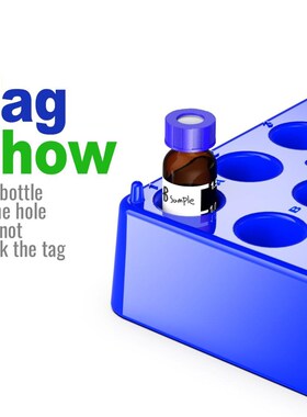 2 Pack Plastc Vial Rack 50 Holds Diameter 12mm 1.5/2ml Vials