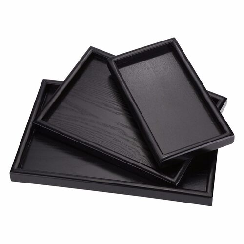 3 Sizes Rectangle Green Tea Board Puer Tea Trays Storage Cup