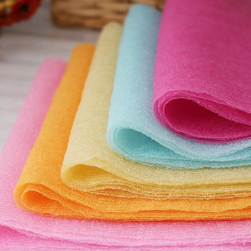 3pcs Nylon Wash Cloth Bath Towel Shower Beauty Body Skin Exf