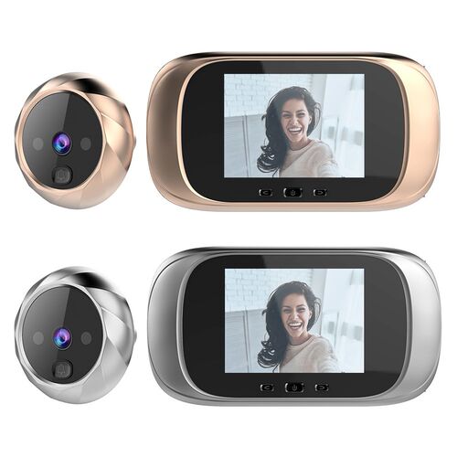 2.8 inch LCD Screen Digital Doorbell 0.3MP IR Night Vision E