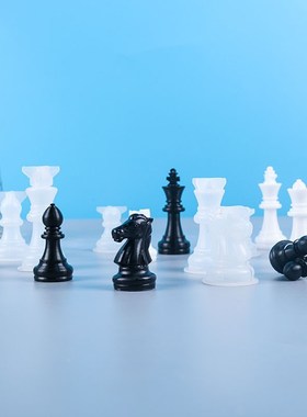 International Chess Checkerboard Casting Silicone Mould Crys