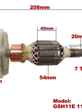 AC110V 220V-240V High Quality Armature Rotor for BOSCH Demol