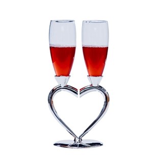 Champagne Toasting Flutes Wedding Accessories, Linked Love,