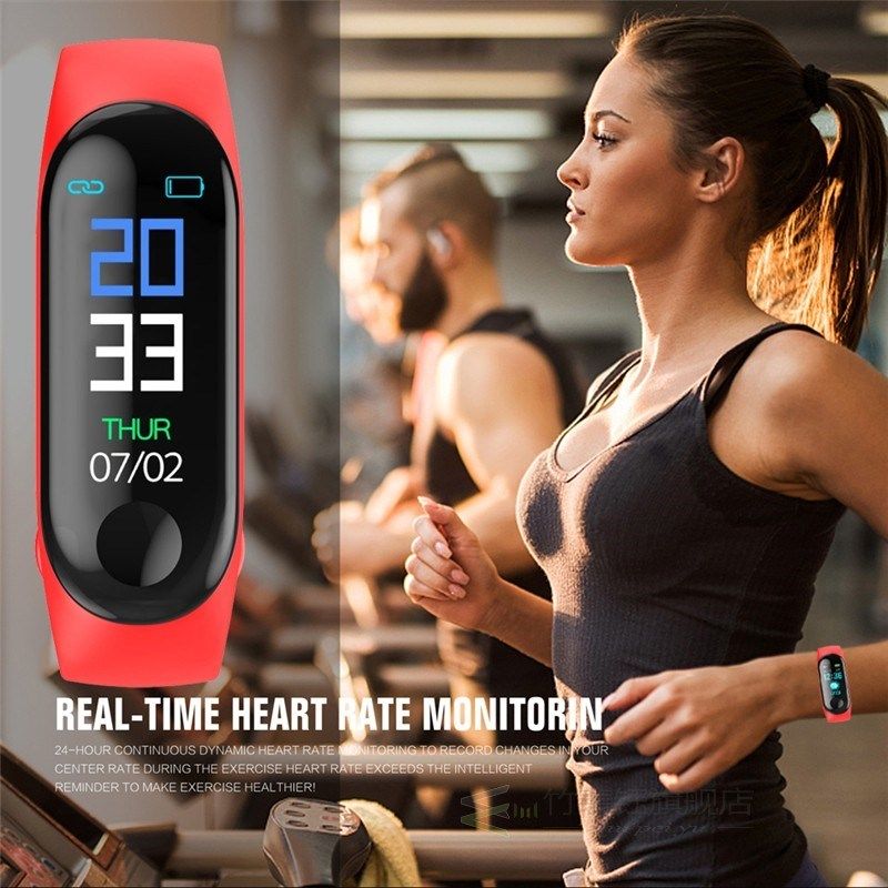 M3 Smart Band Fitness Tracker Smart Bracelet Heart Rate Moni