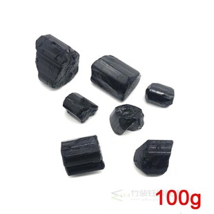 100g Natural Black Tourmaline Crystal Gemstone Collectibles