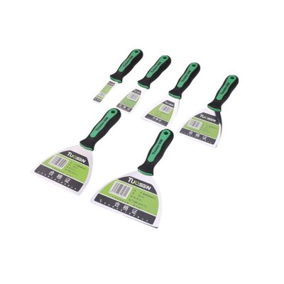 6 Pcs Putty Knives Set Scraper Blade Kit with Anti-slip Plas