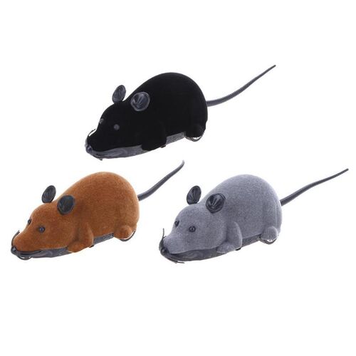Wireless Remote Control Electric RC Rat Mouse for  Kitten