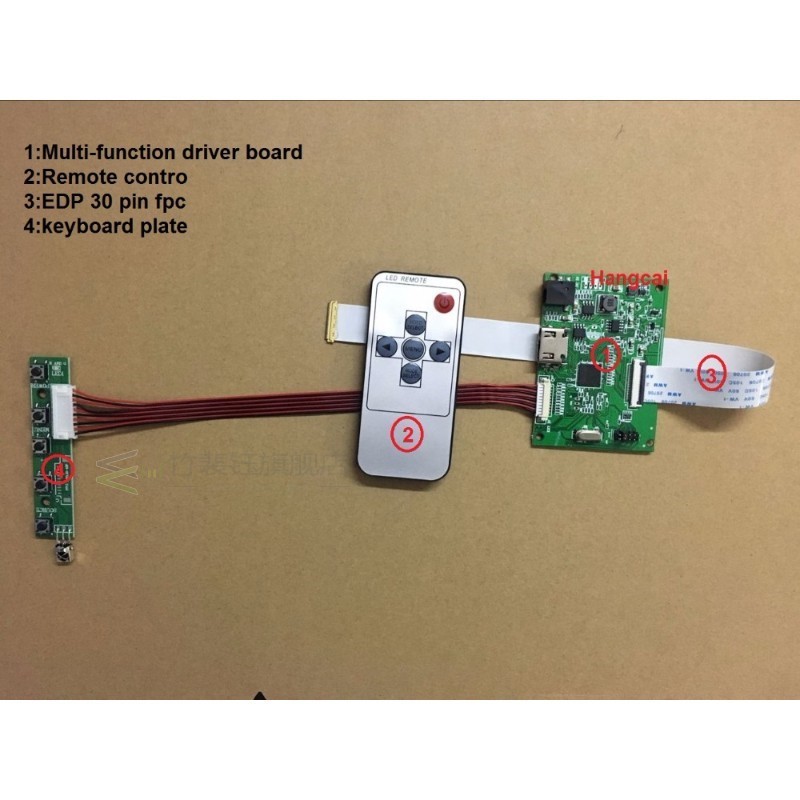 30PIN LCD driver board PCB-800807V6 1HDMI EDP for screen res