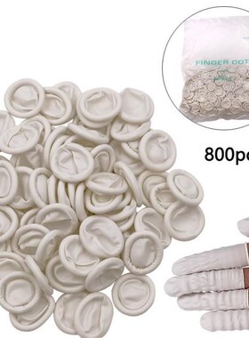 800Pcs Reusable Fingertips Finger Cover Natural Rubber Glove