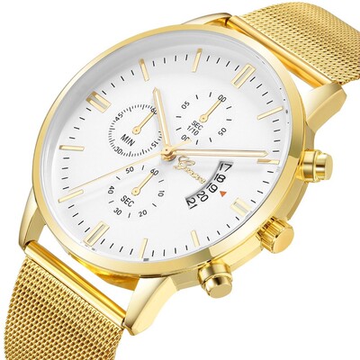 2021 Geneva Male Clock Men Watches Fashion Business Waterpr