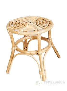 Natural Rattan Hand-Woven Flower Pot Indoor Plant Stand for