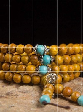 Hainan Gold Wood Buddha Bead Bracelet 108 Bracelets with Sep