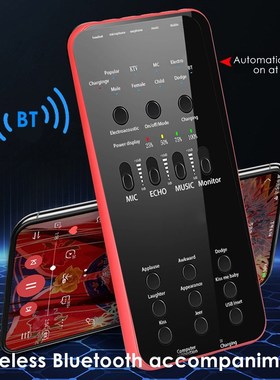 E6 Sound Card for Cell Phone PC Broadcast Sound Card Extern