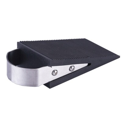 Door Stopper with Rubber & Stainless Steel Wedge Block Guar