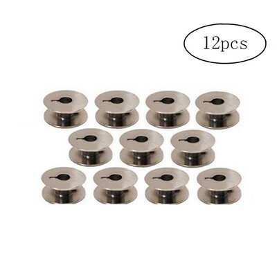 12 Sewing Maching Metal Bobbins Wire Reel Bobbins Spool 适用