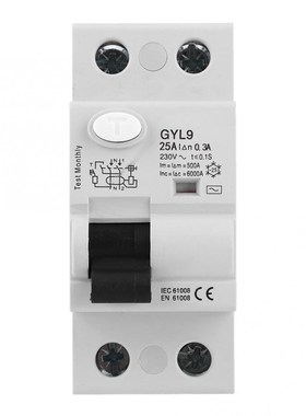 2P 230V 50/60Hz MCB Circuit Breaker IP20 Electric Leaking Pr