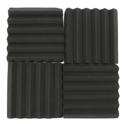 1PC 30x30x5cm Polyurethane Foam Soundproofing Black Foam Aco