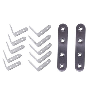 10 x Stainless Steel Shelf Support Corner Brace Angle Bracke