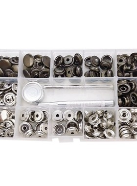 50 Sets 15Mm Leather Snap Fasteners Kit Press Stud Metal