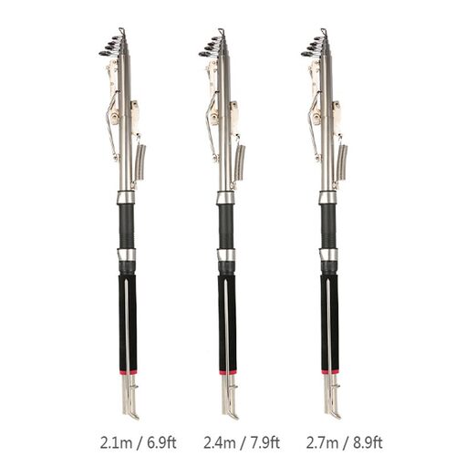 OLOEY 2.1m 2.4m 2.7m Stainless Steel Automatic Fishing Rod S