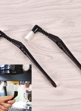 Black 22cm Handle Natural Bristles Dusting Espresso Brush Co