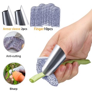 Stainless Steel Thumb Cutter Anti-Cutting Nail Cover Picking