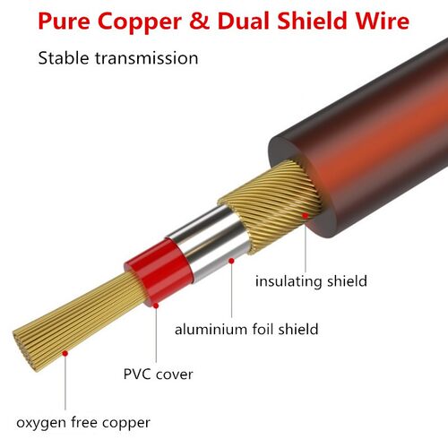Audio Cable Canon XLR Female To 6.35mm Jack Plug Male Conne