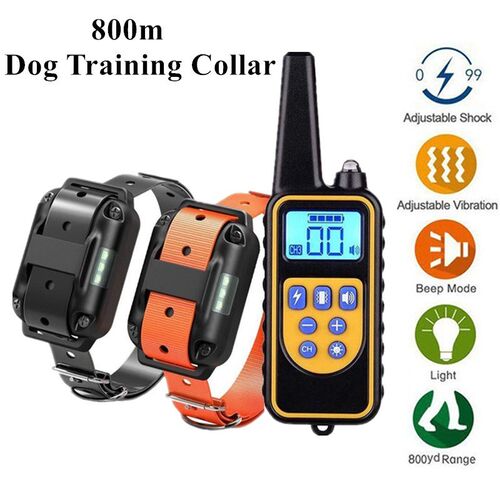 800m Electric Dog Training Collar Waterproof Pet Remote Cont