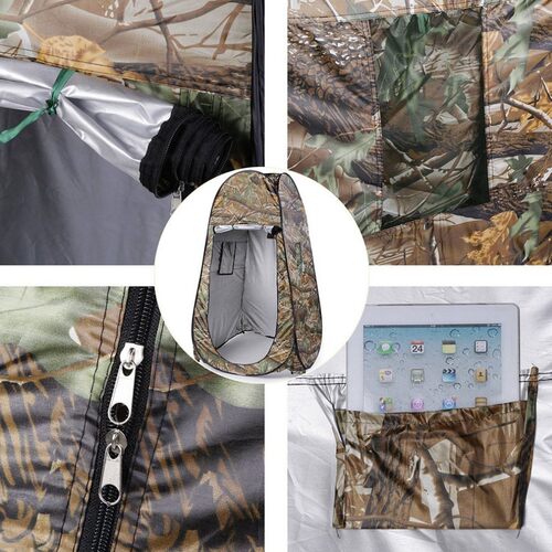 Outdoor Pop Up Camouflage Tent 180T Camping Shower Bathroom