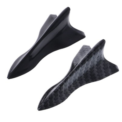 1Pcs Universal EVO-Style Pu Rear Roof Shark Fins Spoiler Sha