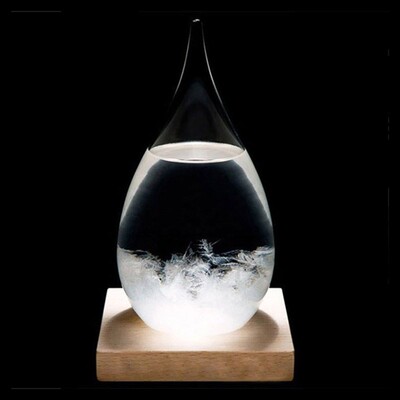 Mini Desktop Droplet Storm Glass Bottle Weather Forecast Pr