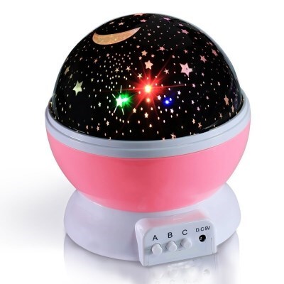 LED Starry Night Light Projector Star Moon Sky Rotating Slee